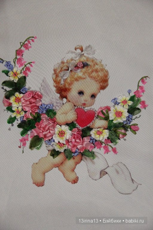 Вышивание картин шёлковыми лентами (3часть)