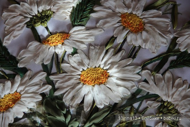 Вышивание картин шёлковыми лентами (3часть)