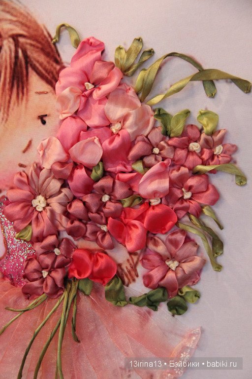 Вышивание картин шёлковыми лентами (3часть)