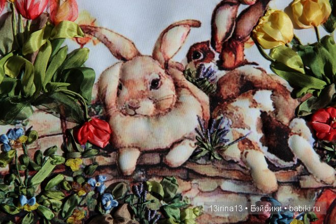 Вышивание картин шёлковыми лентами (3часть)