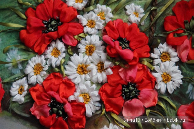 Вышивание картин шёлковыми лентами (3часть) (фото 6)