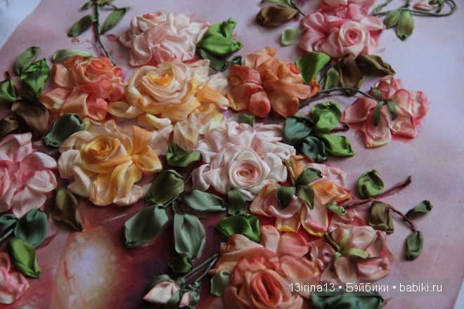 Вышивание картин шёлковыми лентами (3часть)