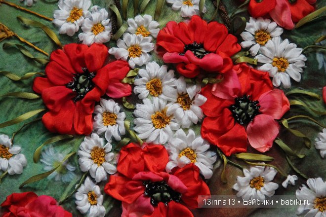 Вышивание картин шёлковыми лентами (3часть) (фото 5)