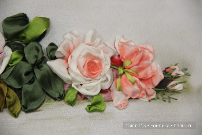 Вышивание картин шёлковыми лентами (3часть)