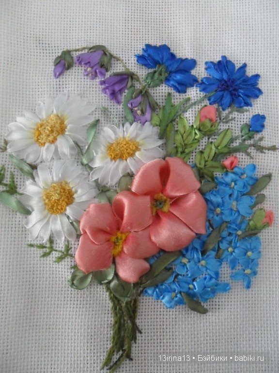 Вновь красивые работы! Вышивание картин шёлковыми лентами (фото 3)