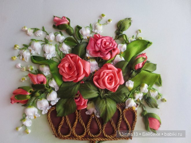 Вновь красивые работы! Вышивание картин шёлковыми лентами