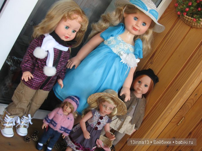 Все вместе. Куклы Людмила и Милана фабрики "Весна" с малышками других брендов