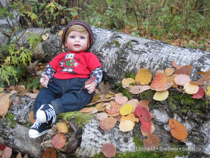 Прогулка в осеннем лесу чудесного, лучезарного малыша Адора (фото 5)