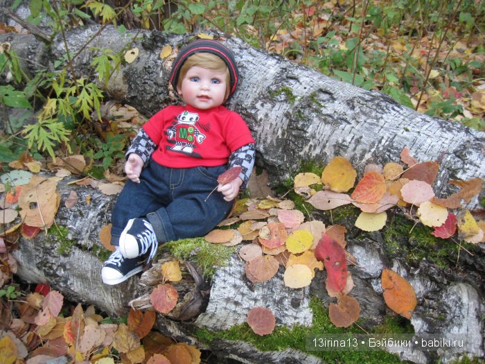 Прогулка в осеннем лесу чудесного, лучезарного малыша Адора (фото 4)
