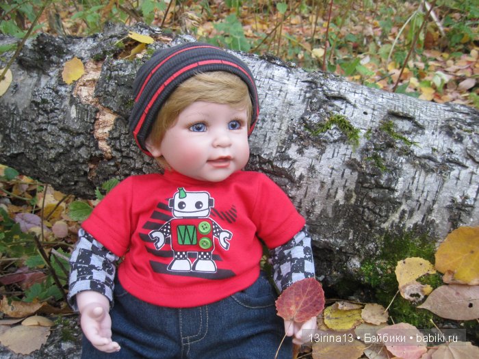 Прогулка в осеннем лесу чудесного, лучезарного малыша Адора (фото 8)