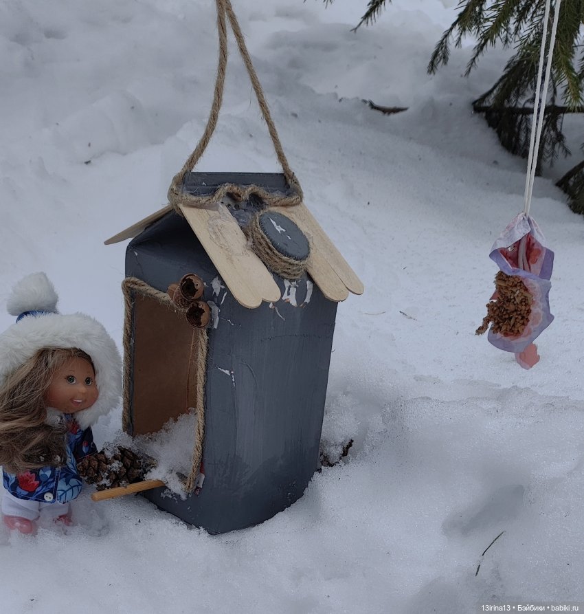 Снег, Капустка и кормушки