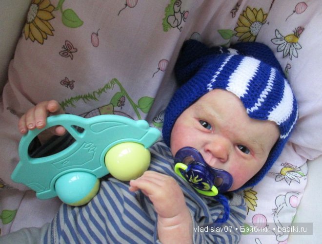 Малыши реборн с рисованными волосиками