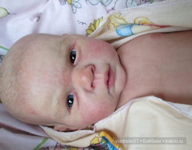 Малыши реборн с рисованными волосиками