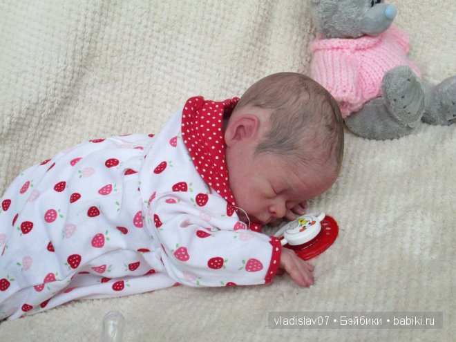 Малыши реборн с рисованными волосиками (фото 4)