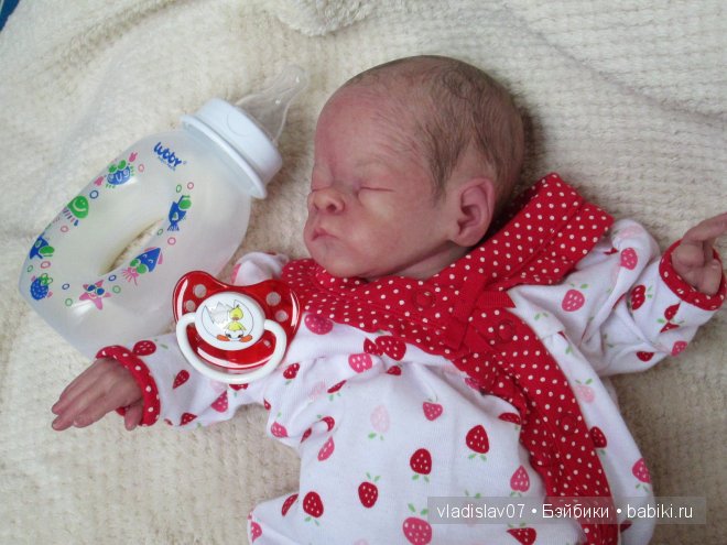 Малыши реборн с рисованными волосиками (фото 3)