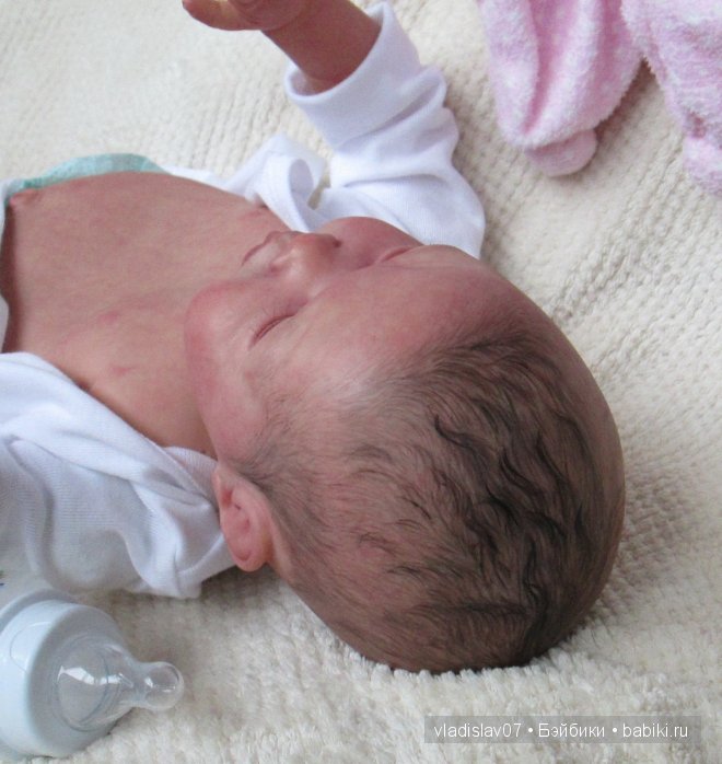 Малыши реборн с рисованными волосиками