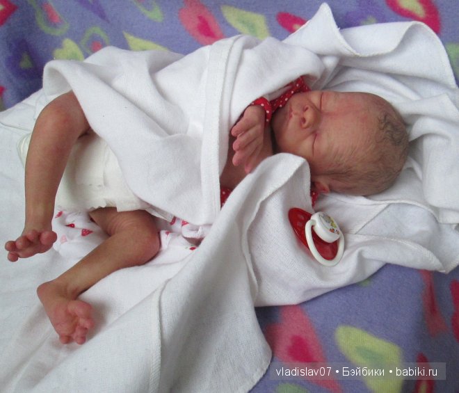 Малыши реборн с рисованными волосиками