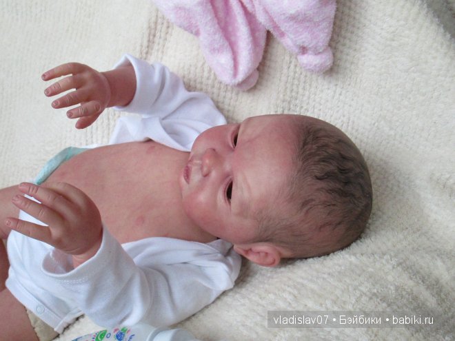 Малыши реборн с рисованными волосиками