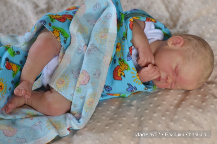 Малютка реборн Феникс от скульптора Cassie Brace, роспись Ольги Астаповской (фото 3)