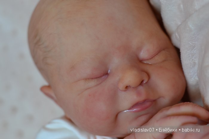 Спящая улыбашечка реборн Lillesol от Sabine Altenkirch