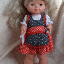 Винтажная кукла Conchi от Famosa в родном аутфите, 70 е годы