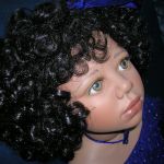 Очень синий топик или Королевский сапфир. Коллекционная фарфоровая кукла Наоми (Naomi) от Кристин Оранж