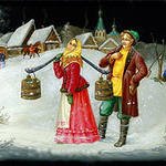 Усмотри тропинку в сказку или Здесь русский дух, здесь Русью пахнет. Федоскинская лаковая миниатюра.