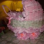 Коляска для кукол из газетных трубочек