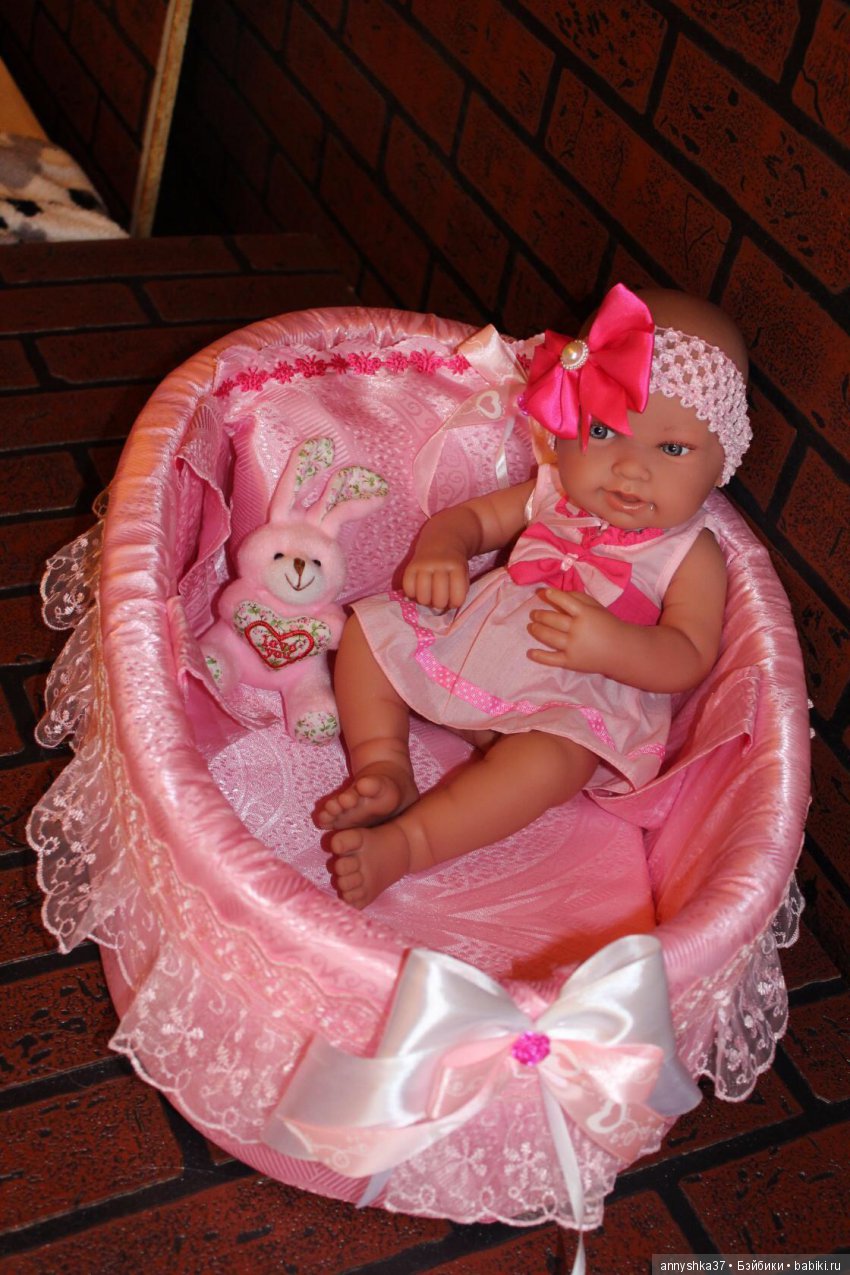 Люлечка Розовые сны — Аксессуары для кукол своими руками: идеи (фото 3)