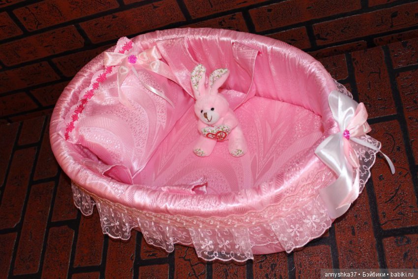 Люлечка Розовые сны — Аксессуары для кукол своими руками: идеи (фото 8)