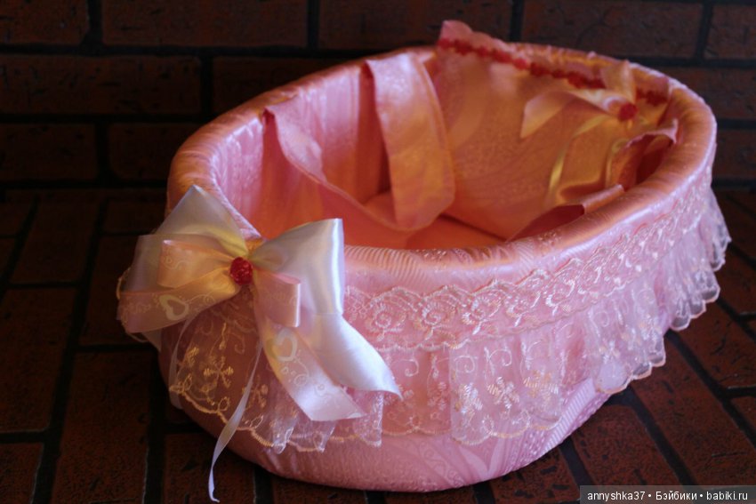 Люлечка Розовые сны — Аксессуары для кукол своими руками: идеи (фото 6)