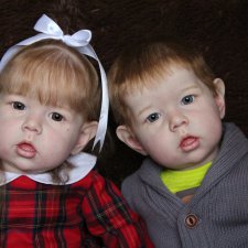 Куклы реборн Laura и Christian, молды Лиам. Мастер Ekaterina Abbyasova babies