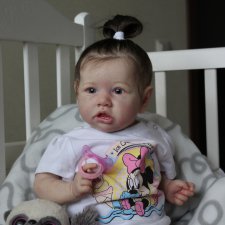 Кукла реборн Полинка, молд Saskia. Мастер Ekaterina Abbyasova babies