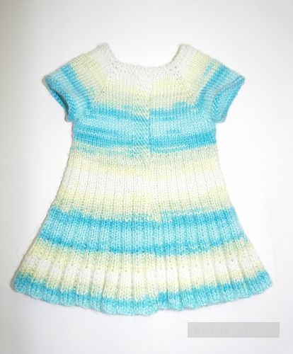 Вязаное платье для куклы — Одежда и обувь для кукол своими руками: фото (фото 6)