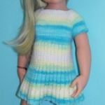 Вязаное платье для куклы