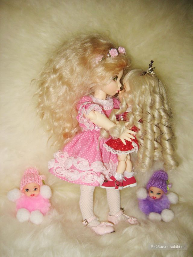 Розовое Платье, Трон и Корона | Бэйбики Розовое Платье, Трон и Корона