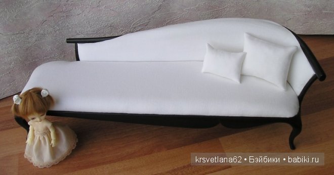 Диван в стиле арт деко для кукол из из моей мастерской (фото 5)
