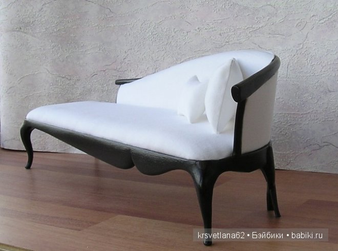 Диван в стиле арт деко для кукол из из моей мастерской (фото 7)