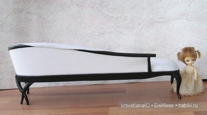 Диван в стиле арт деко для кукол из из моей мастерской (фото 9)