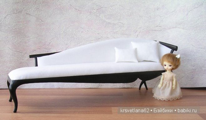 Диван в стиле арт деко для кукол из из моей мастерской (фото 2)