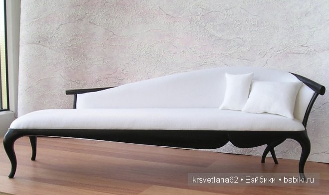 Диван в стиле арт деко для кукол из из моей мастерской (фото 6)