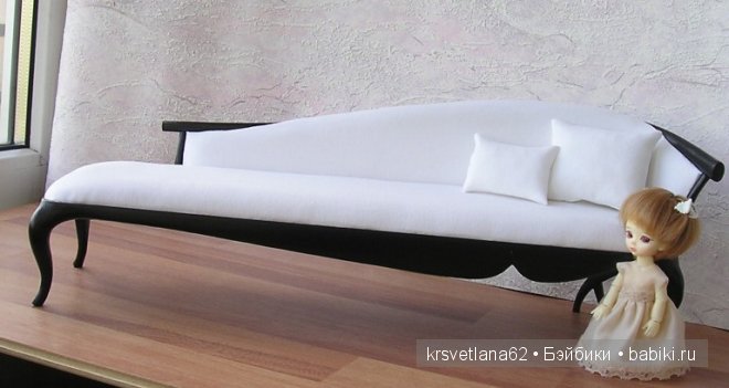Диван в стиле арт деко для кукол из из моей мастерской (фото 4)