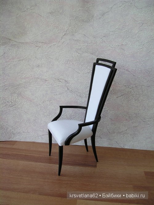 Кресло в стиле арт деко для кукол из из моей мастерской (фото 2)