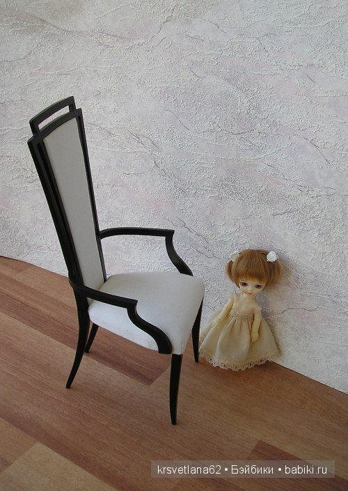 Кресло в стиле арт деко для кукол