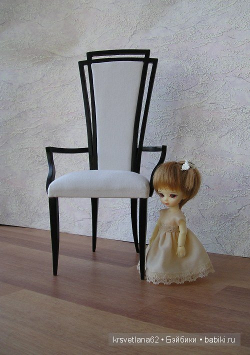 Кресло в стиле арт деко для кукол