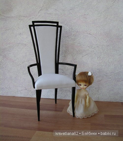 Кресло в стиле арт деко для кукол