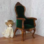 Викторианское кресло для кукол