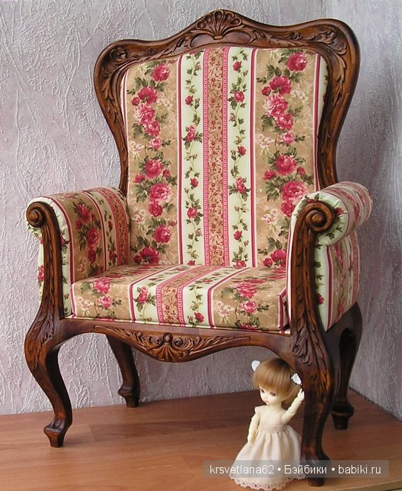 Большое кресло для бжд кукол (фото 3)