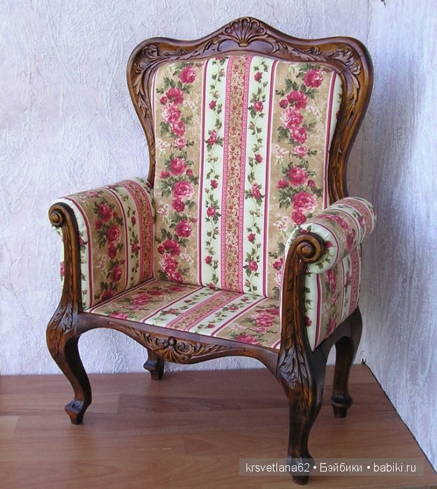 Большое кресло для бжд кукол (фото 5)