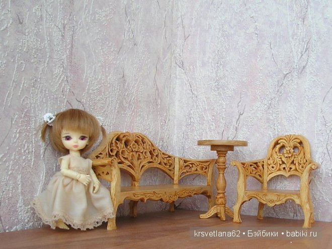 Ажурная прорезная мебель для кукол (фото 3)